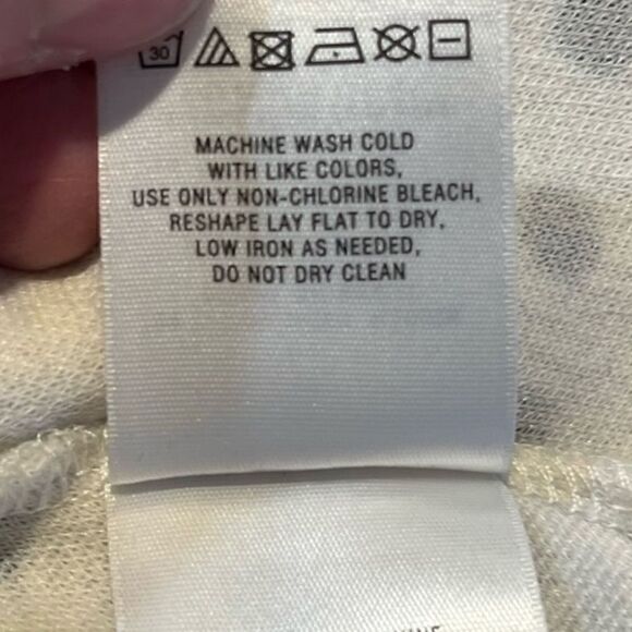 ANTHROPOLOGIE POSTAGE STAMP Short Sleeve Polkadot Top Black White Women’s XS - Picture 5 of 5